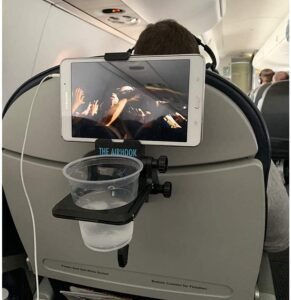 airplane seat back tablet holder