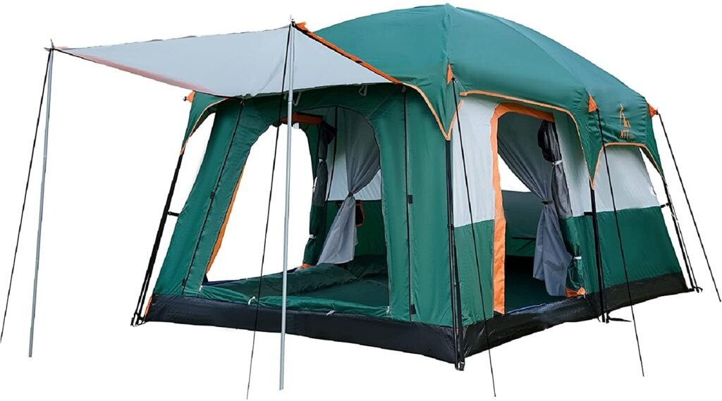tent with separate rooms